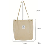 Load image into Gallery viewer, High Capacity Women Corduroy Tote
