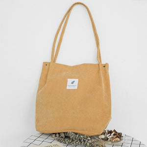 High Capacity Women Corduroy Tote