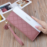 Load image into Gallery viewer, Geometric Luxury Brand Leather Wallet
