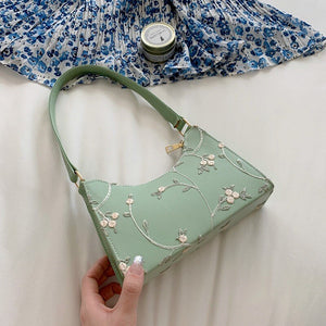 Summer Lace Floral Stitching Shoulder Bag