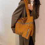 Load image into Gallery viewer, Casual Corduroy Female Shoulder Bag
