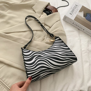 Fashion Zebra Print Women Luxury Handbag