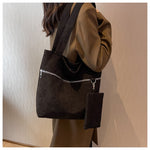 Load image into Gallery viewer, Casual Corduroy Female Shoulder Bag
