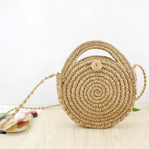 Hand-woven Candy Color Crossbody Bag