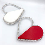 Load image into Gallery viewer, Diamond Red Heart Evening Clutch
