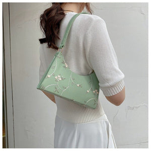 Summer Lace Floral Stitching Shoulder Bag