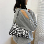 Load image into Gallery viewer, Fashion Zebra Print Women Luxury Handbag
