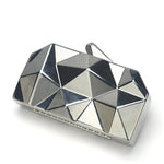 Load image into Gallery viewer, Gold Acrylic Box Geometric Evening Bag
