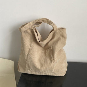 Women Corduroy Tote Bag