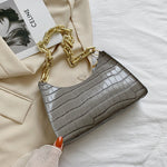 Load image into Gallery viewer, Crocodile Pattern Zipper Handbag
