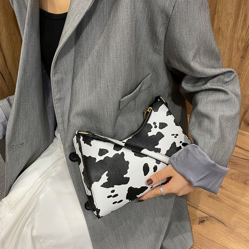 Fashion Zebra Print Women Luxury Handbag