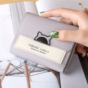 Women Wallet Small Cat Ear Cute