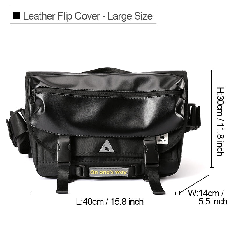 Men Motorcycle Cycling Messenger Bag