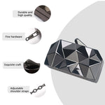 Load image into Gallery viewer, Gold Acrylic Box Geometric Evening Bag
