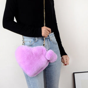 Faux Fur Winter Women Handbags