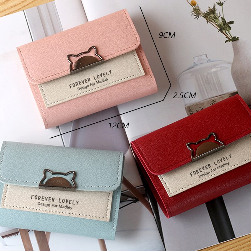 Women Wallet Small Cat Ear Cute